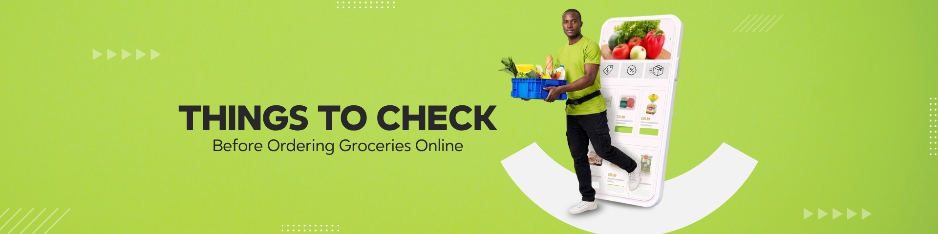 Person checking groceries on a mobile app before online order
